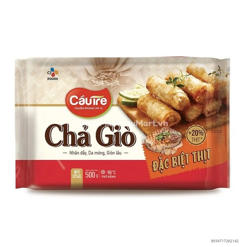 Chả Giò Nhân Thịt Đặc Biệt Cầu Tre 500gr Chả Giò Nhân Thịt Đặc Biệt Cầu Tre 500gr